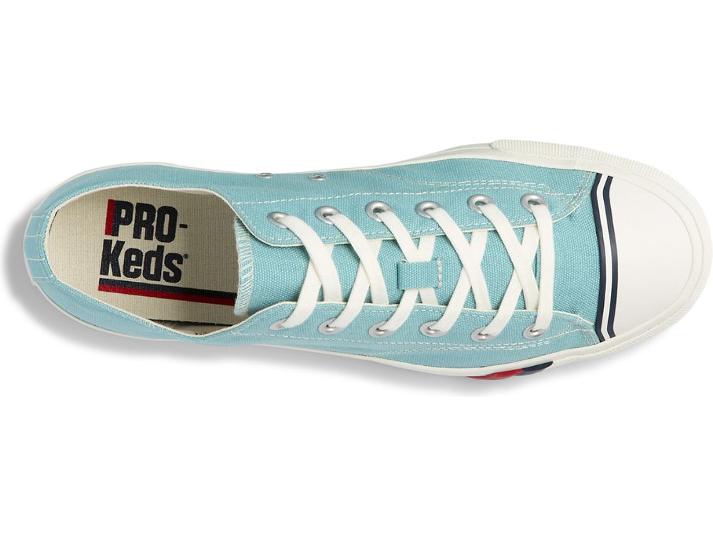 Keds Royal Lo Canvas Sneakers Heren Turquoise | BE-03691