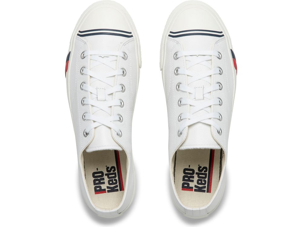 Keds Royal Lo Klassieke Leren Schoenen Leer Dames Wit | BE-98891