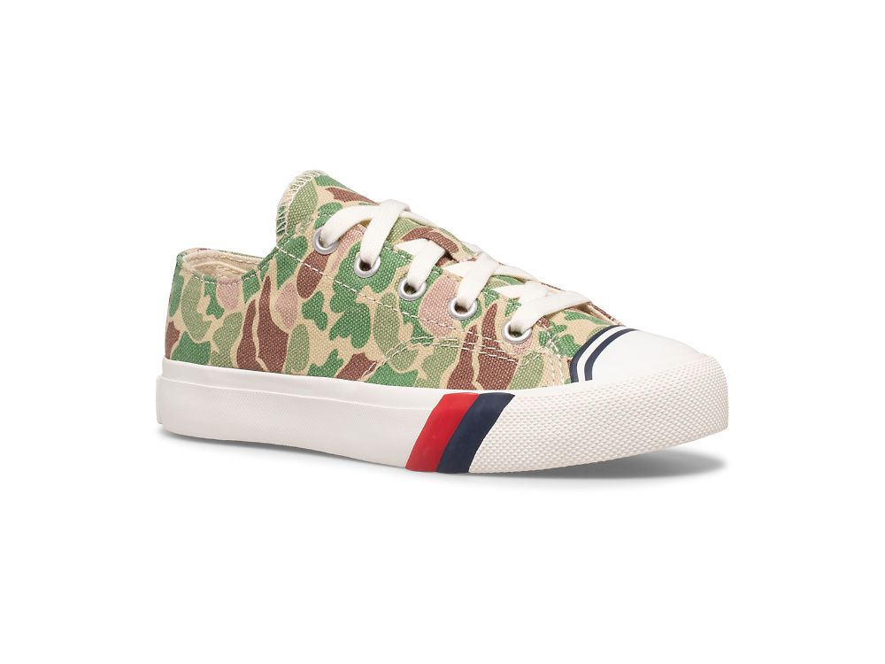 Keds Royal Lo Sneakers Meisjes Camo Olijfgroen | BE-01202