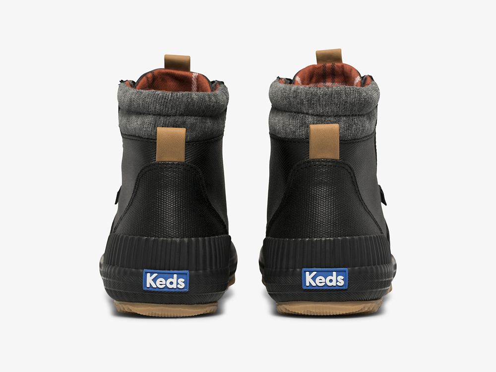 Keds Scout Boot III Water Resistant Canvas w/ Thinsulate™ Veterschoenen Dames Zwart | BE-57301