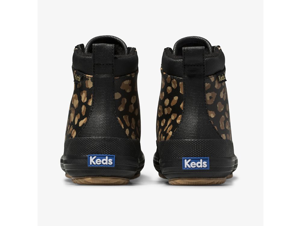 Keds Scout Boot II Water-Resistant Canvas Rain Boot Regenlaarzen Dames Leopard | BE-39688