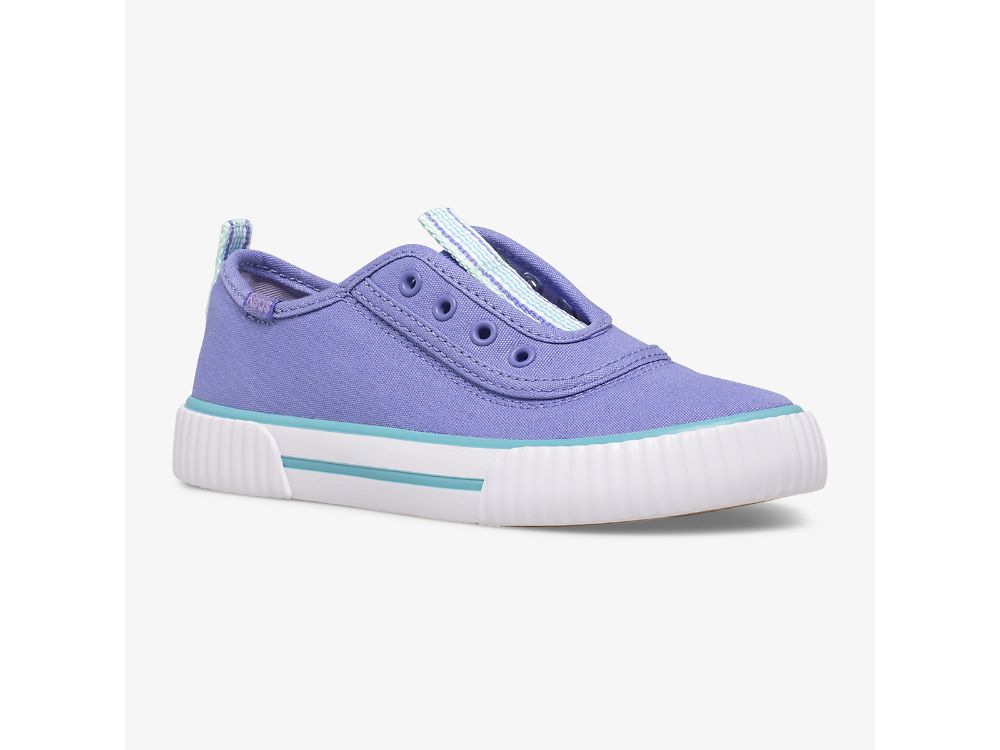 Keds Topkick Washable Slip-On Slip On Sneakers Meisjes Paars Turquoise | BE-50743