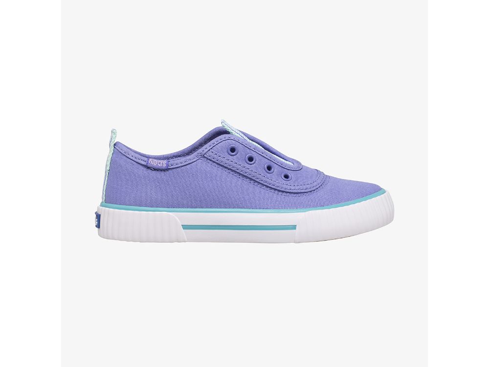 Keds Topkick Washable Slip-On Slip On Sneakers Meisjes Paars Turquoise | BE-50743