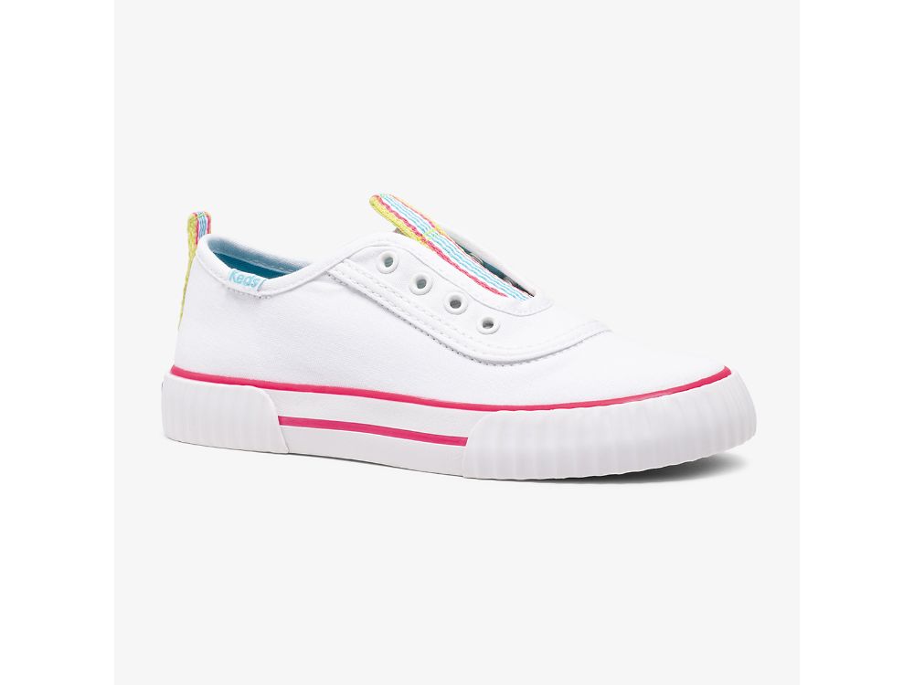 Keds Topkick Washable Slip-On Slip On Sneakers Meisjes Wit | BE-94391